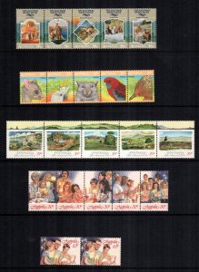 Australia  1034 1035 1041 1044   MNH cat $ 20.00