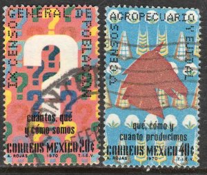 MEXICO 1024-1025 Census. Used. VF. (303)