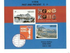 Grenadines 1997  - Hong Kong  - Sheet of two  - MNH