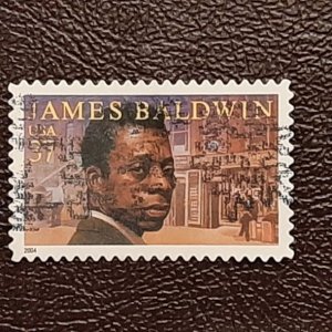 US Scott # 3871; used 37c James Baldwin from 2004; XF centering; off paper