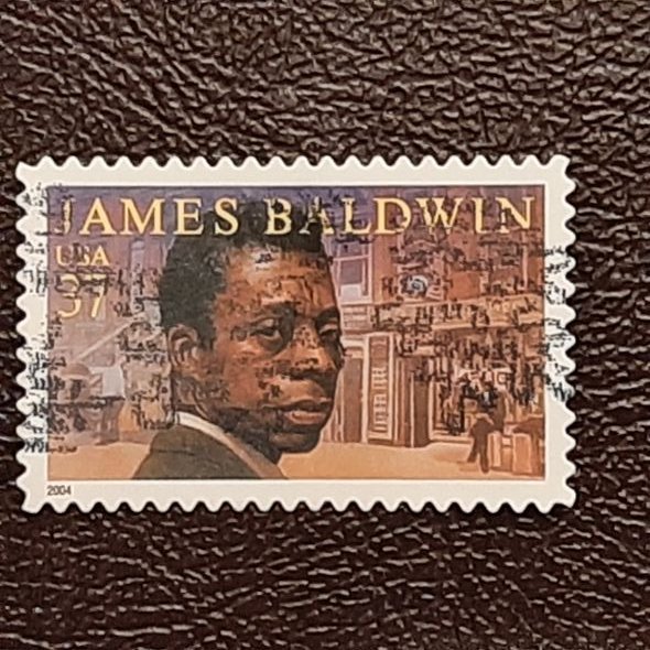 US Scott # 3871; used 37c James Baldwin from 2004; XF centering; off paper