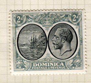 DOMINICA; 1912 early GV pictorial issue fine Mint hinged 2d. value 