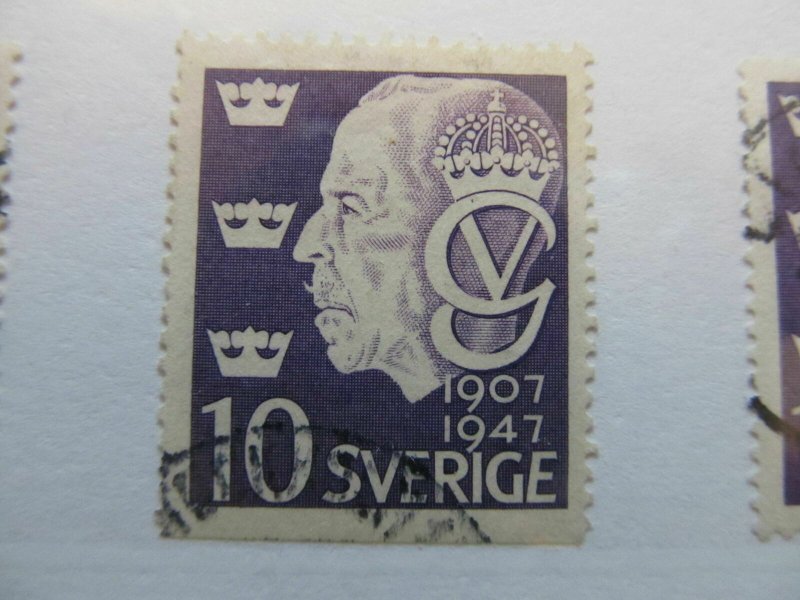 Sweden Suede Sverige Sweden 1947 10o perf 121⁄2 on 3 sides fine used A13P42F149-