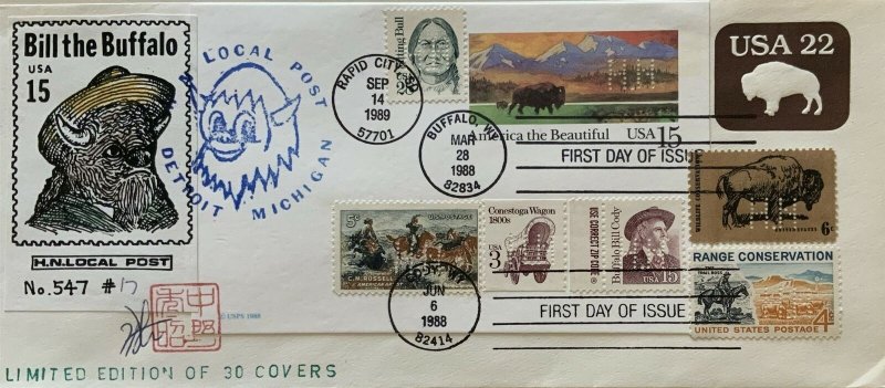 Hideaki Nakano HN Local Post Too Many Buffalo Stamps Bill the Buffalo Limited