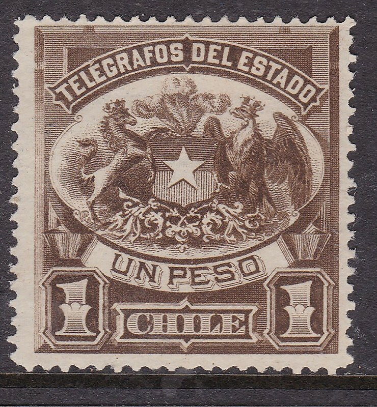 CHILE ^^^^^BOB   1883 YT# T1  mint ng  TELEGRAPH CLASSIC @ dccc403chile