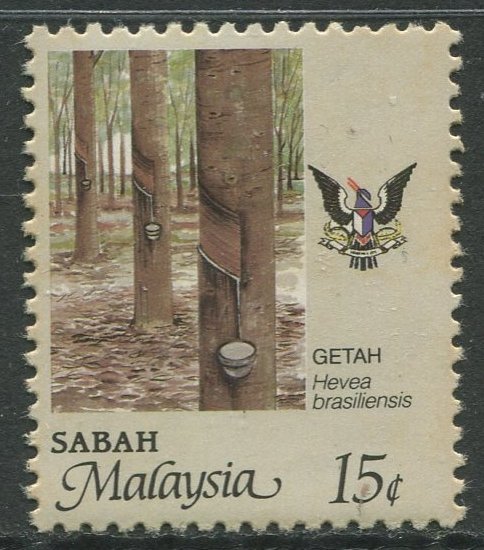 STAMP STATION PERTH Sabah #43 Agriculture Type and State Crest MNH 1986