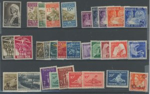 Netherlands Indies #B20-B48 Unused Single (Complete Set)