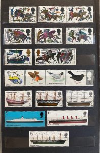 Great Britain, Elizabeth II, 16 Pages of stamps, Album pages not included