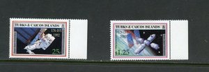 TURKS & CAICOS  1992  SPACE  UN-ISY 1992 SET  MINT  NEVER HINGED