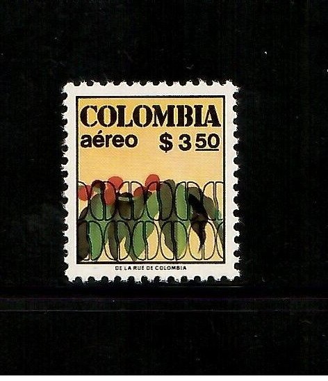 Colombia 1978 - Coffee Beans - Single Stamp - Scott #C641 - MNH