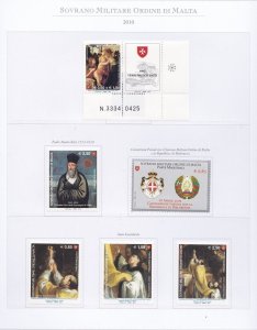 2010 SMOM - Complete Vintage, New Stamps, 33 Values + 6 Sheets - MNH**