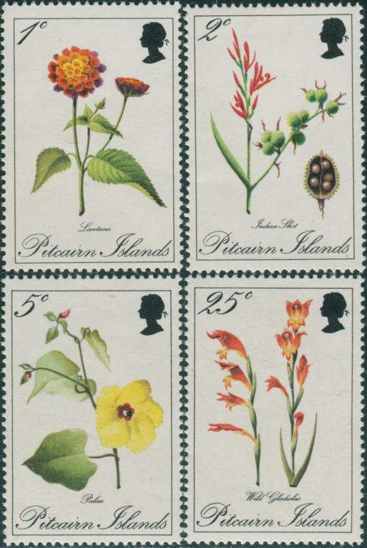 Pitcairn Islands 1970 SG107-110 Flowers set MNH