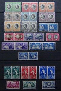 South West Africa 1937 Coronation 1946 Victory 1948 RSW 1949 UPU Voortrekker MM