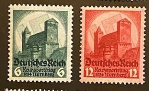 [AG] Germany 1934 Sc #442-443 Mi 546-547 MNH OG XF Mi-CV 85€