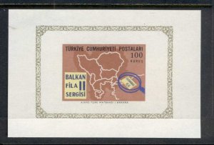 Turkey 1966 Balkanfila Stamp Ex. MS MUH