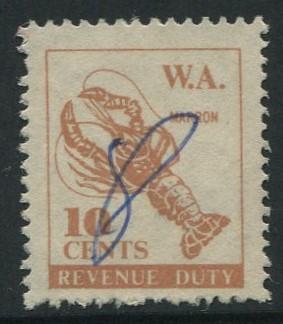 WESTERN AUSTRALIA - REVENUE DUTY - 10c USED
