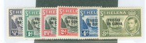 Tristan da Cunha #1-4/6/8 Unused Single