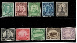 U.S. - 692-701 - Fine/Very Fine -  Hinged