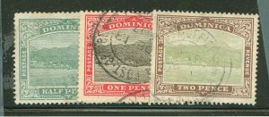 Dominica #35-37 Used Multiple