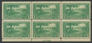 USA # 617 MNH VF Plate Block of 6 - Lexington Concord