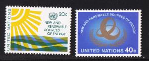 UN - New York, # 348-349, Solar Energy, Mint NH, 1/2 Cat