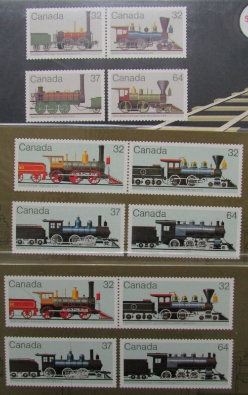 Canada Post issues 9 Sealed stamp sets John Paul III *Locomotives *Lighthouses