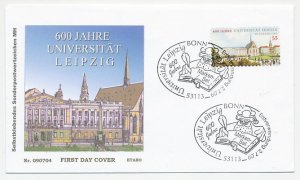 Cover / Postmark Germany 2009 University Leipzig - Bird - Owl - Book