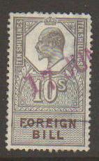 Great Britain Foreign Bill 10sh Forbin #135 Used