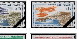 COLOR PRINTED MONACO 1885-2010 STAMP ALBUM PAGES (346 illustrated pages)