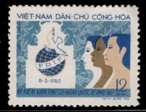 North Viet Nam Scott 118 Women's Day stamp No gum As Issued , NGAI 1960