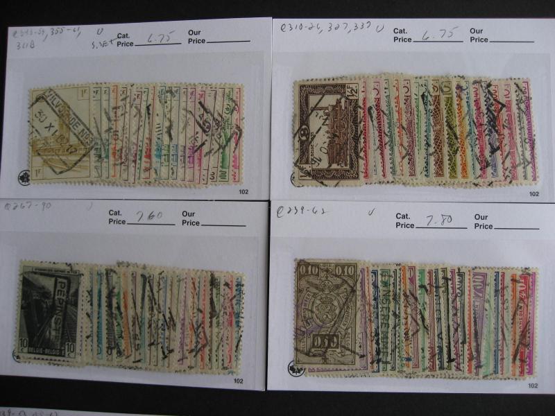 Sales card hoard breakdown Belgium Railway (unverified)