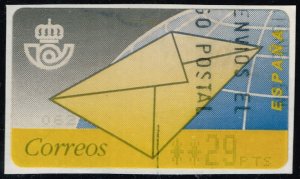 Spain Computer Vended Postage; Used (3Stars)