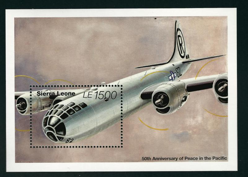 Sierra Leone #1806 Airplane SS  MNH...High Quality Souvenir Sheet!