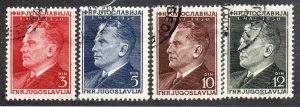 Yugoslavia 290-293 Set Used