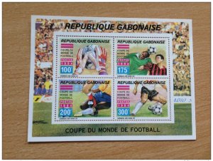 Gabon 1994 Block Mi. 77 FIFA World Cup WM USA Football MNH**