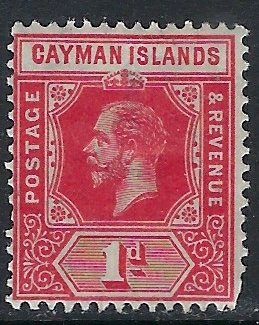 Cayman Is 52 MH 1922 issue; rounded corner (ak3609)