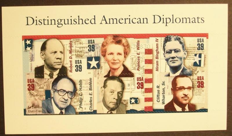 # 4078 MNH 39c Distinguesded American Diplomats (3894)