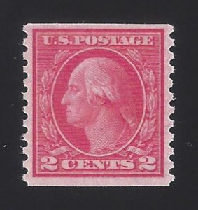 US #492 1916-22 Carmine Type III Unwmk Perf 10 Vert Mint OG HR F-VF Scv $9