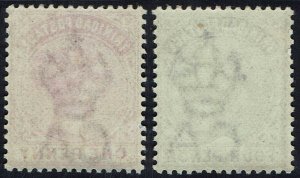 TRINIDAD 1883 QV 1D AND 4D */**