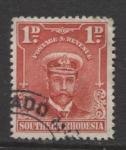 Southern Rhodesia- Scott 2 - KGV - Definitives  -1924 - FU - Single 1d Stamp