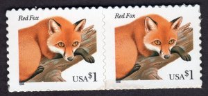 Scott #3036 Red Fox Horizontal Pair of Stamps - MNH