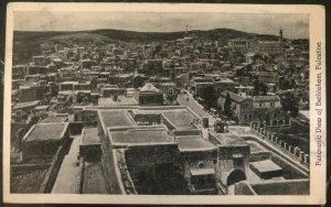 1934 Bethlehem Palestine RPPC Postcard Cover To Venice Ca USA Panoramic View