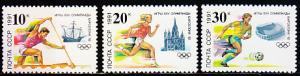 B)1991 RUSSIA SCN6023-6025 SET(3) OLIMPIC GAMES BARCELONA/CA