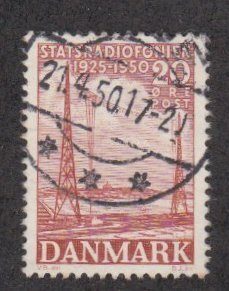 Denmark # 317, Radio Station Masts, Used,