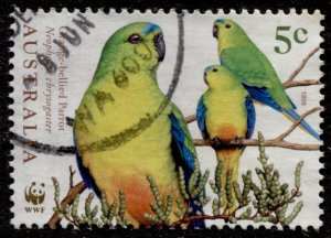 Australia #1676 Birds - Orange Bellied Parrot Used - CV$0.50