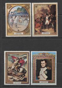 Grenada -Scott 413-16- Death of Napoleon Issue -1971 -MLH- Set of 4 Stamps