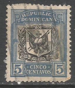 DOMINICAN REPUBLIC 175 VFU ARMS I136-6