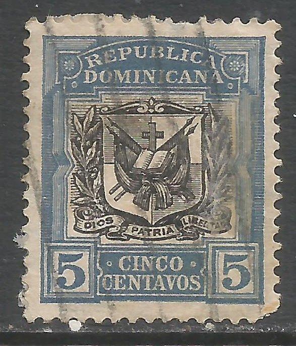 DOMINICAN REPUBLIC 175 VFU ARMS I136-6