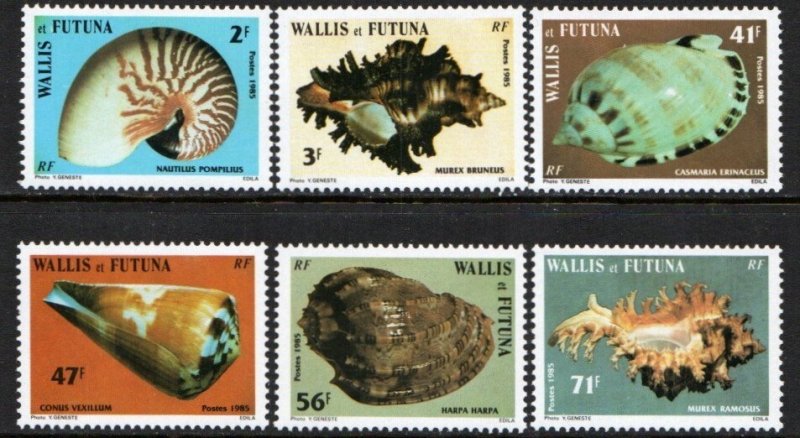 Wallis & Futuna Stamp 320-325  - Sea shells