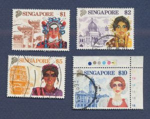 SINGAPORE - Scott 580-583 - used - Tourism